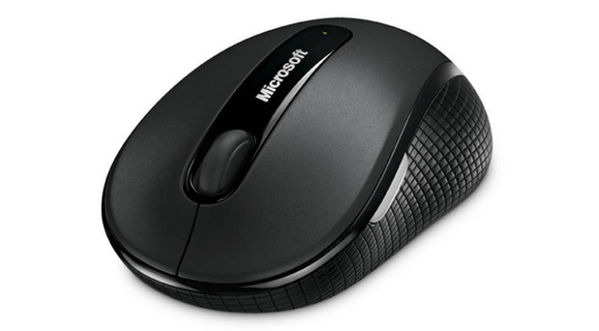 Microsoft Black Wireless Mobile Mouse 4000 - Bluetrack 2.4Ghz - USB