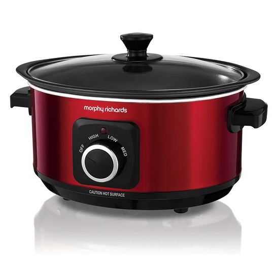 Morphy Richards 460014 Sear and Stew 3.5L Slow Cooker - Red