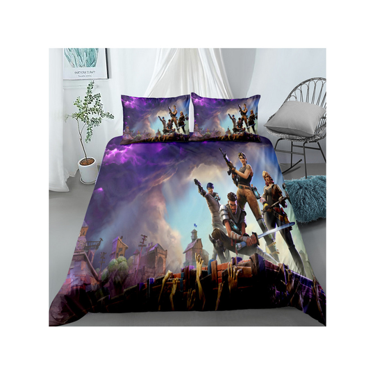 (Style 17, Double) Fortnite Bedding Single Double Duvet Cover GIFT
