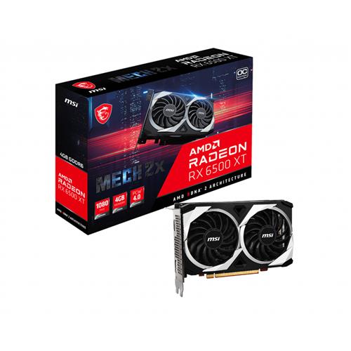 MSI RADEON RX 6500 XT MECH 2X 4G OC graphics card AMD 4 GB GDDR6