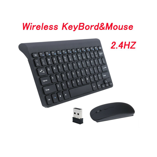 Ultra Slim Wireless Keyboard +Mouse Combo 2.4GHz Kit For Desktop PC