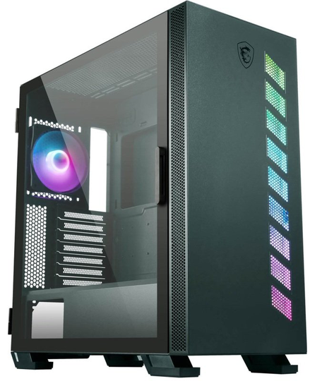 Msi Mag Vampiric 300R Midnight Green Argb Gaming Mid Tower Case