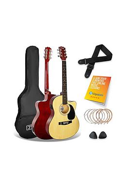 3Rd Avenue Cutaway Electro Acoustic Guitar Pack With Free Online Music Lessons