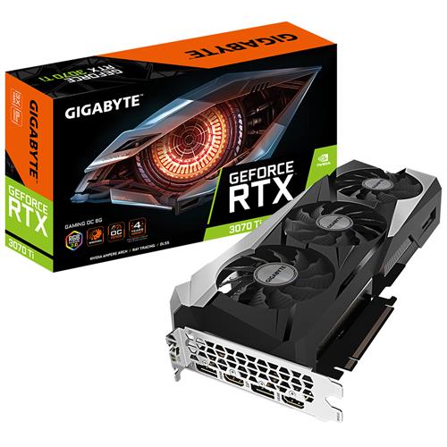 Gigabyte GV-N307TGAMING OC-8GD graphics card NVIDIA GeForce RTX 3070 Ti 8 GB GDDR6X