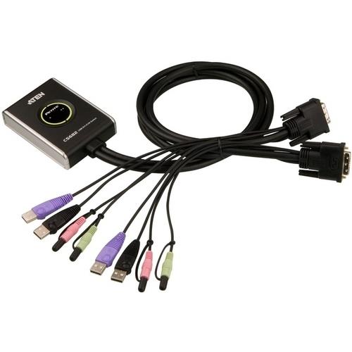 ATEN 2-Port USB DVI KVM Switch with Audio