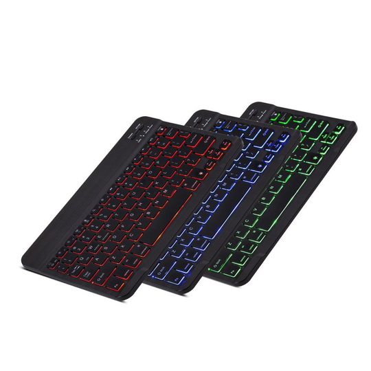 Arteck Universal Backlit 7-Colors & Adjustable Brightness Bluetooth 3.0 Keyboard