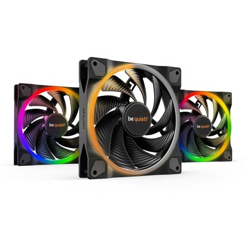 be quiet! Light Wings 140mm ARGB PWM High Speed Fan Black 3 Pack