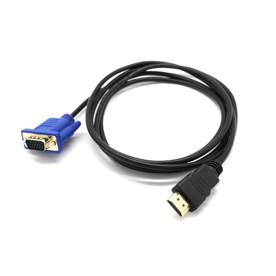 1M HDMI to VGA D-SUB Male Video Adapter Cable Lead for HDTV PC Computer Monitor
