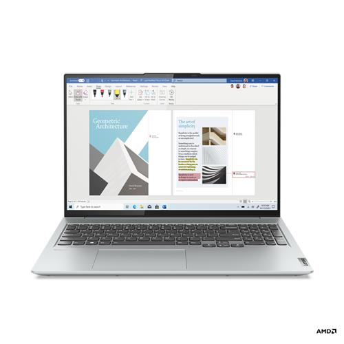 Lenovo Yoga Slim 7 Pro 5800H Notebook 40.6 cm (16") Touchscreen AMD Ryzen 7 16 GB DDR4-SDRAM 512 GB SSD NVIDIA GeForce RTX 3050 Wi-Fi 6 (802.11ax) Windows 11 Home Grey