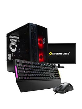 Stormforce I3-10100F Gaming Pc (Intel I3, Gtx 1650, 8Gb Ram, 240Gb Ssd, 1Tb Hdd) + 24In Monitor + Keyboard &Amp; Mouse