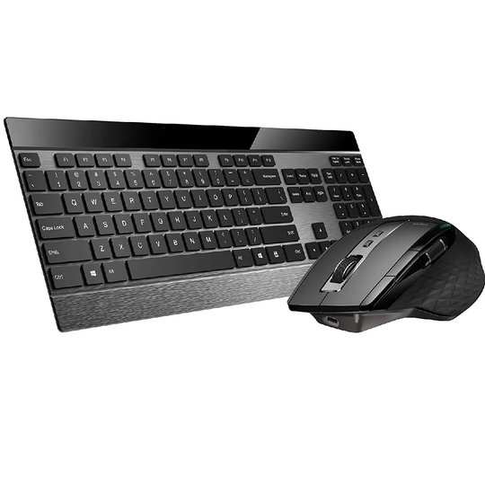 Rapoo 9900M Multi-mode Wireless ultra Slim Keyboard & Mouse Combo - Grey Metal