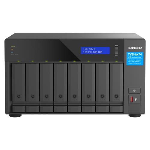 QNAP TVS-h874 NAS Tower Ethernet LAN Black i5-12400