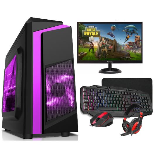 Fast gaming PC bundle - i5 8GB RAM 1TB GT730 2GB F3 purple