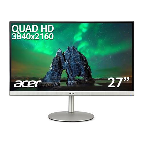 Acer CB2 CB282Ksmiiprx 28 inch UHD Monitor (IPS Panel FreeSync 60Hz 4ms HDR 10 Height Adjustable Stand DP HDMI Silver/Black)