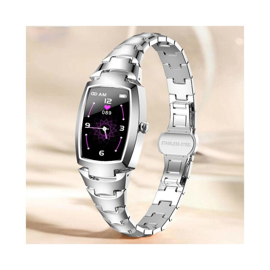 () BT Ladies Smart Watch Heart Rate Fitness Bracelet Gym for IOS Android H8 Pro