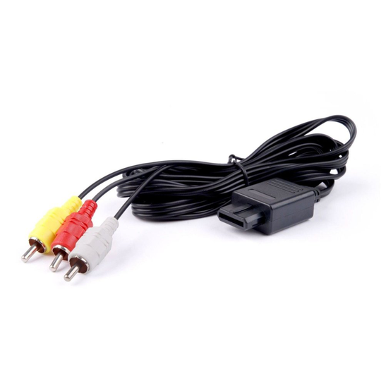 for Nintendo 64 N64 SNES GameCube Console Cable AV RCA Video Audio Lead Scart