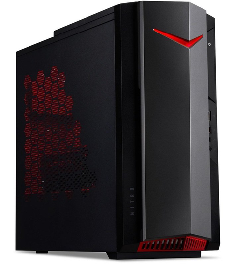 Acer Nitro N50-640 Gaming PC, Intel Core i5-12400F, 16GB DDR4, 1TB SSD, NVIDIA GeForce RTX 3060, WIFI, Windows 11 Home