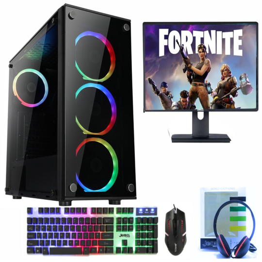 (Intel i5 2nd Gen, 6GB NVIDIA GTX 1660) ULTRA FAST i3 i5 i7 Desktop Gaming PC 1TB 16GB RAM GTX 1660 19" LED