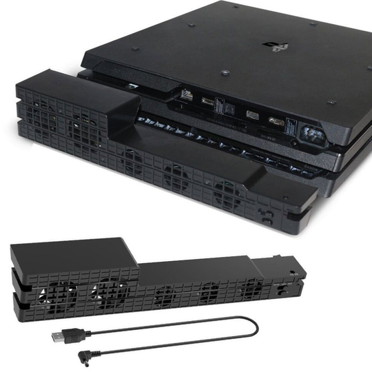 (Black) PS4 Pro Console External Super Cooling Fan