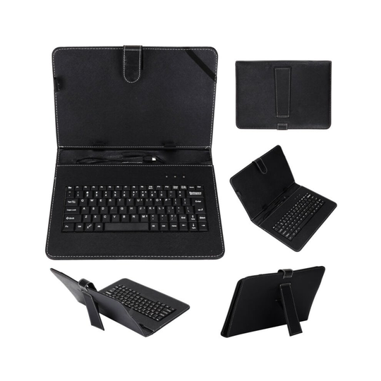 Leather Case+USB Keyboard With Stand for10"/10.1" inch Android Tablet