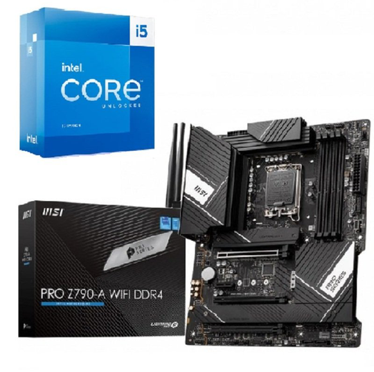 MSI PRO Z790-A WIFI DDR4 ATX Motherboard + Intel Core i5 13600K Processor Bundle