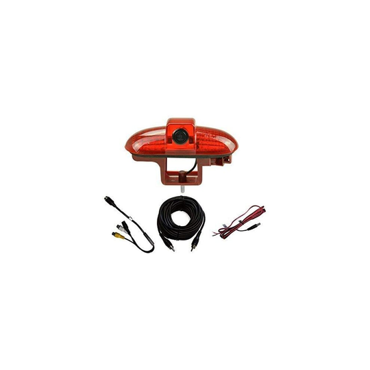 (7" Dash Board Monitor) Dolphin Rear Brake Light Mounted Camera, Van Reversing Camera System Vauxhall Vivaro 2014-19 - With Optional Screen/Monitor