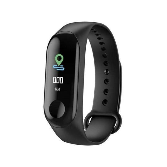 (Black) M4 Smart Watch Band Heart Rate Blood Pressure Monitor Tracker Fitness Wristband
