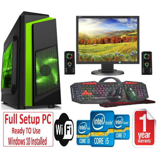 Fast Gaming PC Bundle+Speaker - i7 16GB RAM 1TB GT730 2GB F3 GREEN