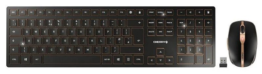 CHERRY DW 9100 SLIM, Wireless Keyboard and Mouse Set, Black