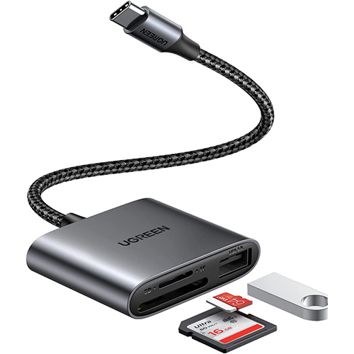 UGREEN 3-in1 USB-C Card Reader