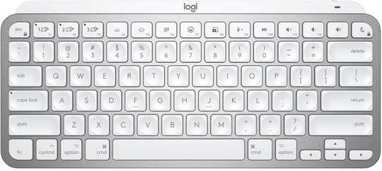 Logitech MX Keys Mini Backlit Bluetooth Wireless Keyboard for Mac, Pale Grey