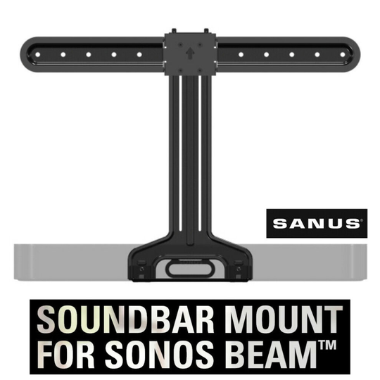 SANUS WSSBM1-B2 SONOS Beam Soundbar TV Mount for VESA TVs 37 - 70 in Black