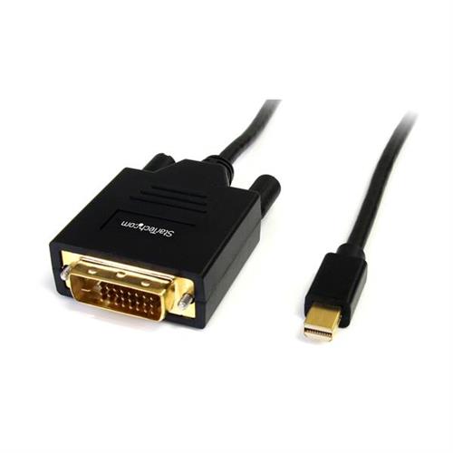 StarTech.com 6ft (1.8m) Mini DisplayPort to DVI Cable - Mini DP to DVI Adapter Cable - 1080p Video - Passive mDP to DVI-D Single Link mDP or Thunderbolt 1/2 Mac/PC to DVI Monitor/Display