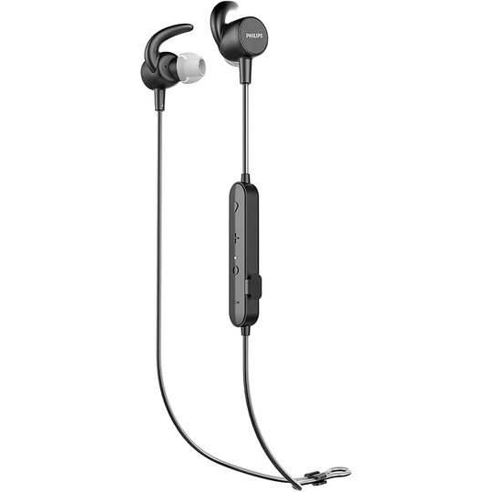 Philips Action Fit Sports In Ear Bluetooth Headphones with IPX5 Water Resistance - Black