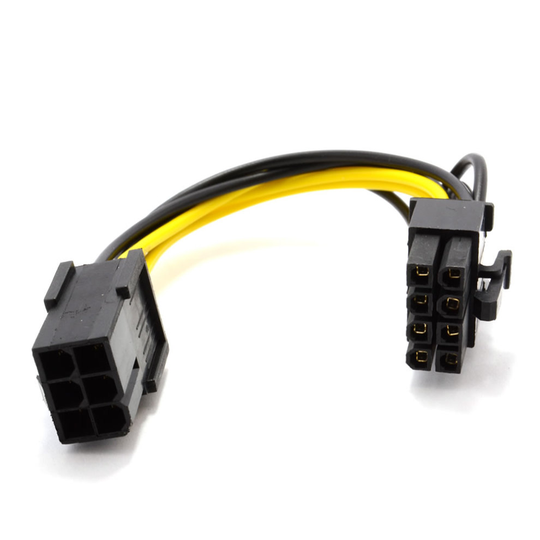 kenable PCI Express PCIe 6 Pin to 8 Pin Graphics Card Power Adapter Cable 10cm