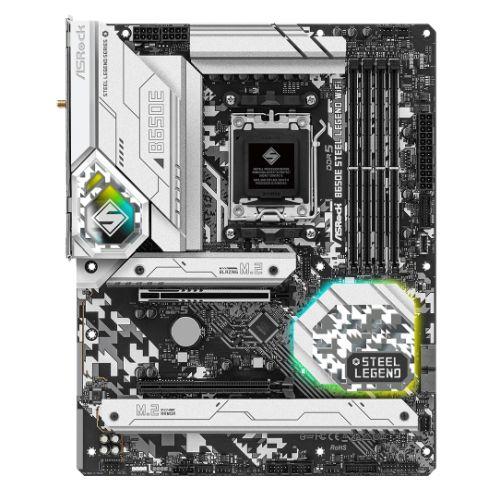 Asrock B650E STEEL LEGEND WIFI AMD B650 AM5 ATX 4 DDR5 HDMI DP Wi-Fi 6E 2.5G LAN PCIe5 RGB 3x M.2