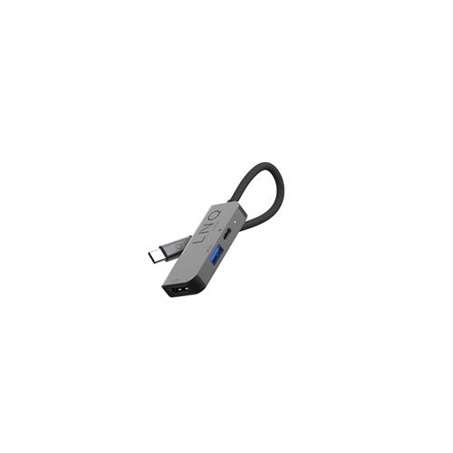 LINQ byELEMENTS 3in1 USB-C Multiport Hub Aluminium with 4k@60Hz HDMI Output USB-A 3.2 Gen1 USB-C with 100W power delivery compatible with Macbook Pro and other USB-C devices