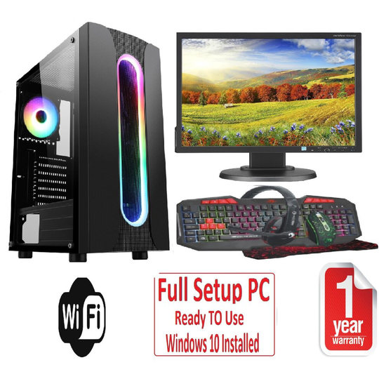 Fast Gaming PC Bundle - i5 16GB RAM 1TB GT710 2GB - WiFi - WARRANTY - SAURON