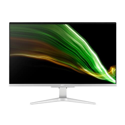 Acer Aspire C27-1655 Intel Core i3 68.6 cm (27") 1920 x 1080 pixels 8 GB DDR4-SDRAM 1256 GB HDD+SSD All-in-One PC Windows 10 Home Wi-Fi 6 (802.11ax) Black Silver