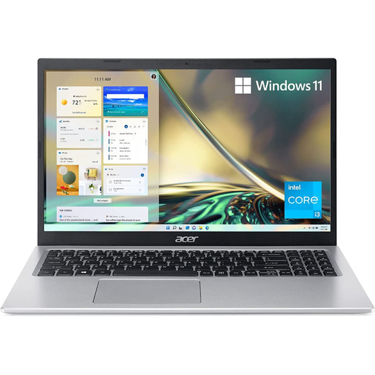 Acer Aspire 5 A515-56-36UT, 15.6" Full HD Display, 11th Gen Intel Core i3-1115G4 Processor, 4GB DDR4, 128GB NVMe SSD, WiFi 6, Windows 11 Home (S ..