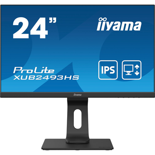 iiyama ProLite XUB2493HS-B4 - LED monitor - 24" (23.8" viewable) - 1920 x 1080 Full HD (1080p) @ 75 Hz - IPS - 250 cd/m²
