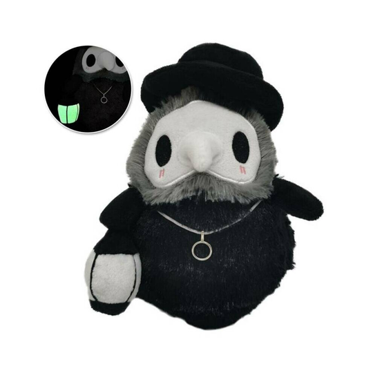 Plague Doctor Plush Doll Cute Fluffy Bird Animal Soft Toy Xmas Gift