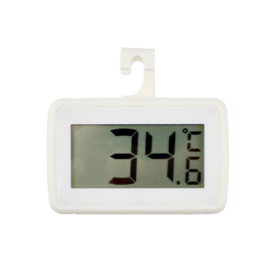 (White) Digital Fridge Thermometer-Waterproof LED Display