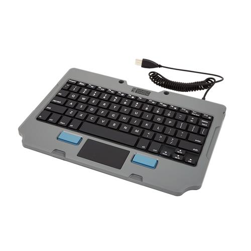 Gamber-Johnson 7160-1449-00 mobile device keyboard Black Grey USB QWERTY US English