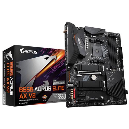 Gigabyte B550 AORUS ELITE AX V2 motherboard Socket AM4 ATX AMD B550