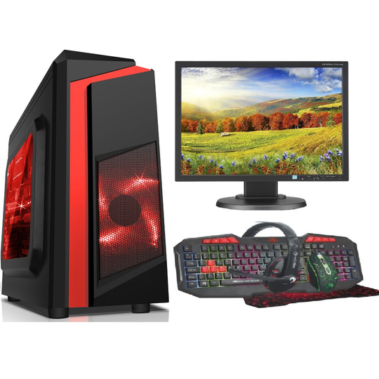 Gaming PC Full Setup Core i7 16GB RAM 1TB HARD DRIVE GT710 Monitor