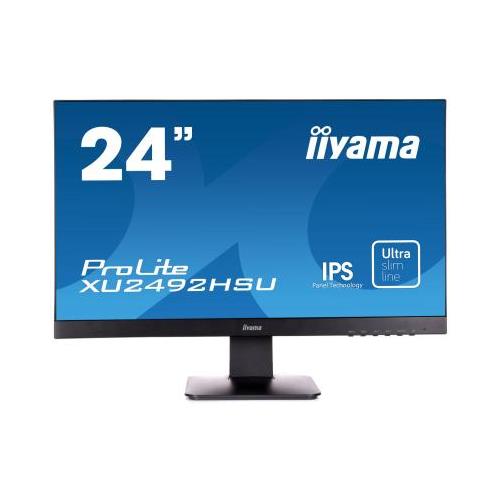 24" Black LED Monitor Full HD Speakers VGA and HDMI