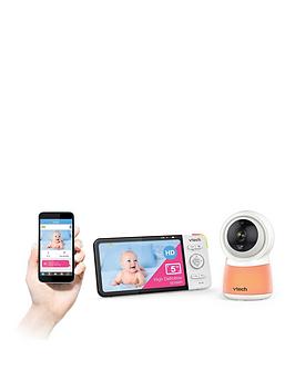 Vtech Smart 5Inch Hd Screen Wi-Fi Baby Video Monitor With Night Light