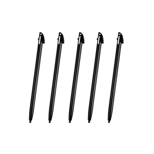 5 Black Touch Stylus Pen For Nintendo 3DS XL LL Rigid Plastic