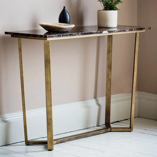 Crossland Grove Brentwood Console Table Marble